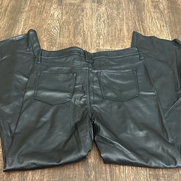 Jordache Black Faux Leather Trousers - Picture 6 of 6